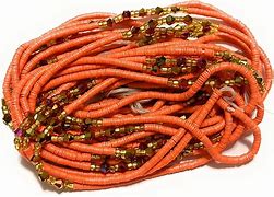 A traditional waist bead