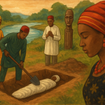 Cultural illustration of Igbo spirituality and water symbolism